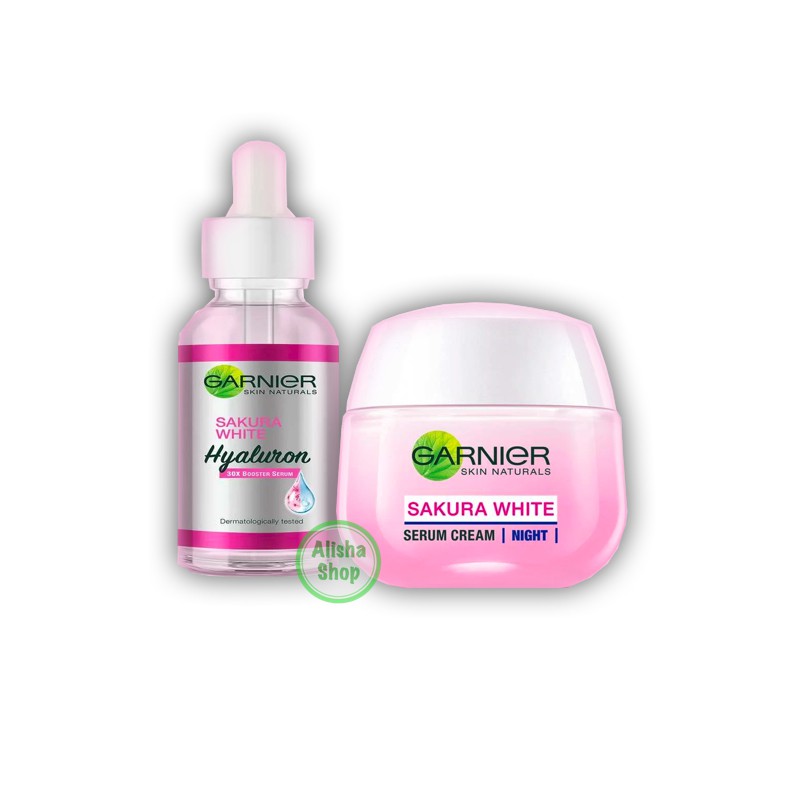 Garnier Sakura White Package Serum Night Cream 2 Pcs Shopee Singapore