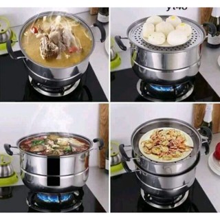  READY STOCK Steam Pot 3 Layer 28Cm Shopee Singapore