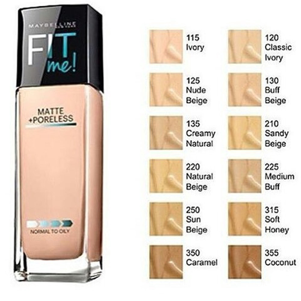 Maybelline Fit Me Matte Poreless Liquid Matte Foundation Make Up Durable To 24 Hours Shopee Singapore