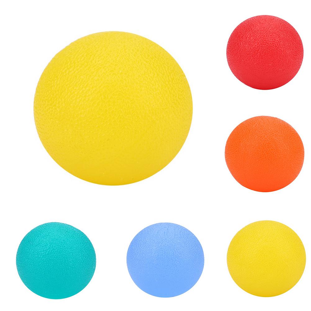 Silicone Stress Grip Ball Hand Therapy Exercise Relief Strengthener ...