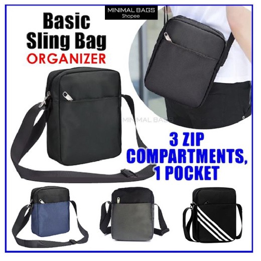 zipper messenger bag