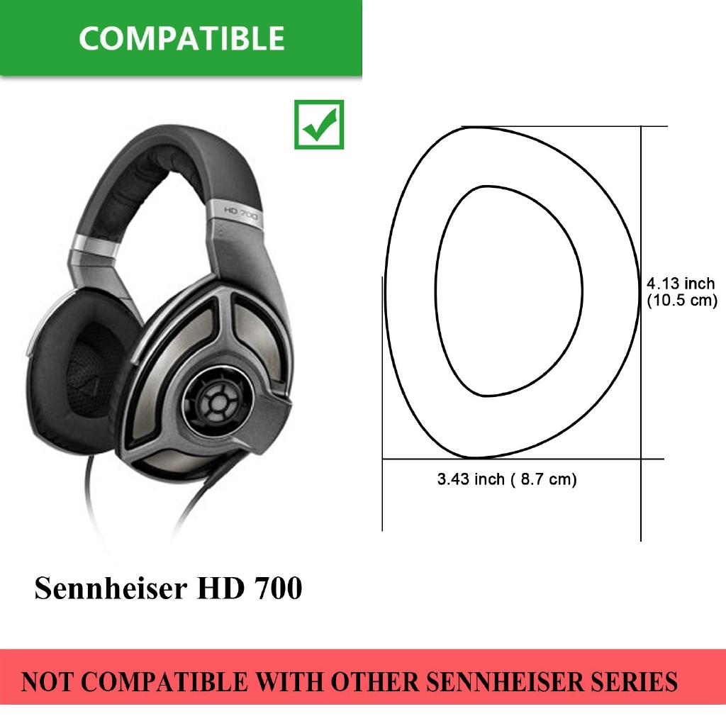 Replacement Ear Pads For Sennheiser Hd 700 Headphones Shopee Singapore