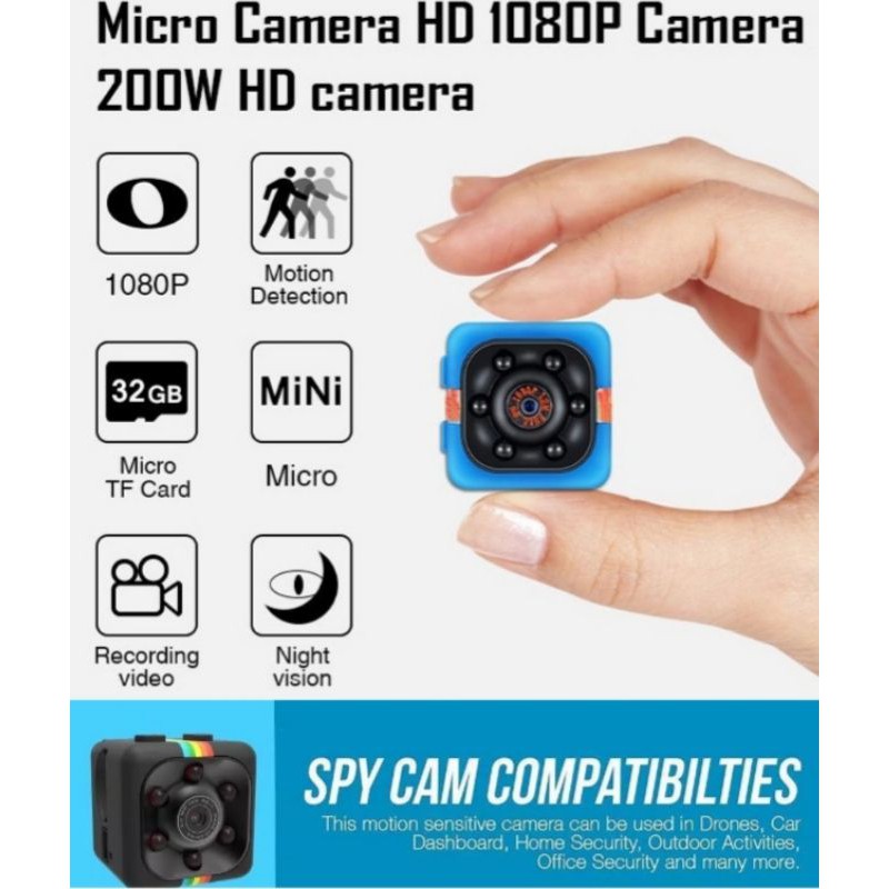 Secret Body Camcorder with Photo Taking Function 16GB Micro SD Card Built in Mini Pinhole Spy Camera 