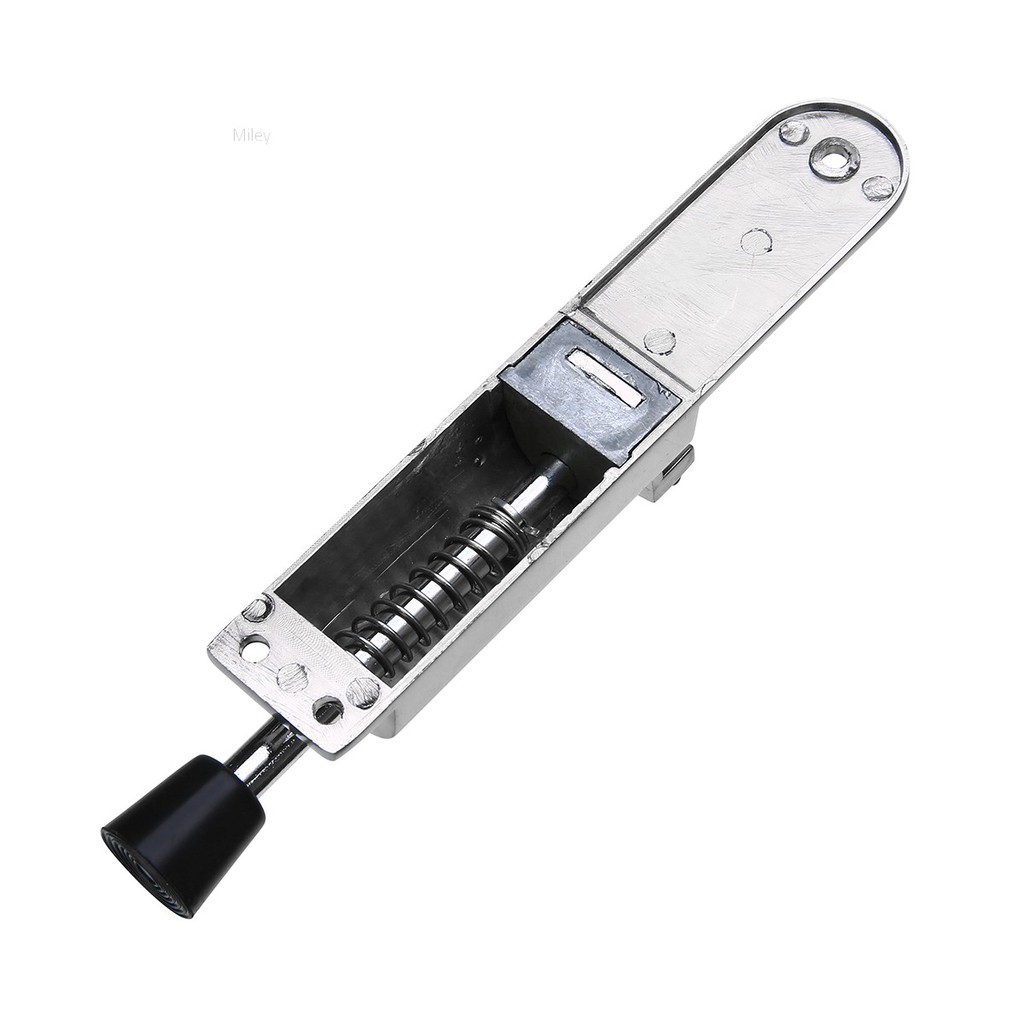 Miley Silver Stainless Steel Telescopic Door Stopper Spring Loaded Step On Door Holder