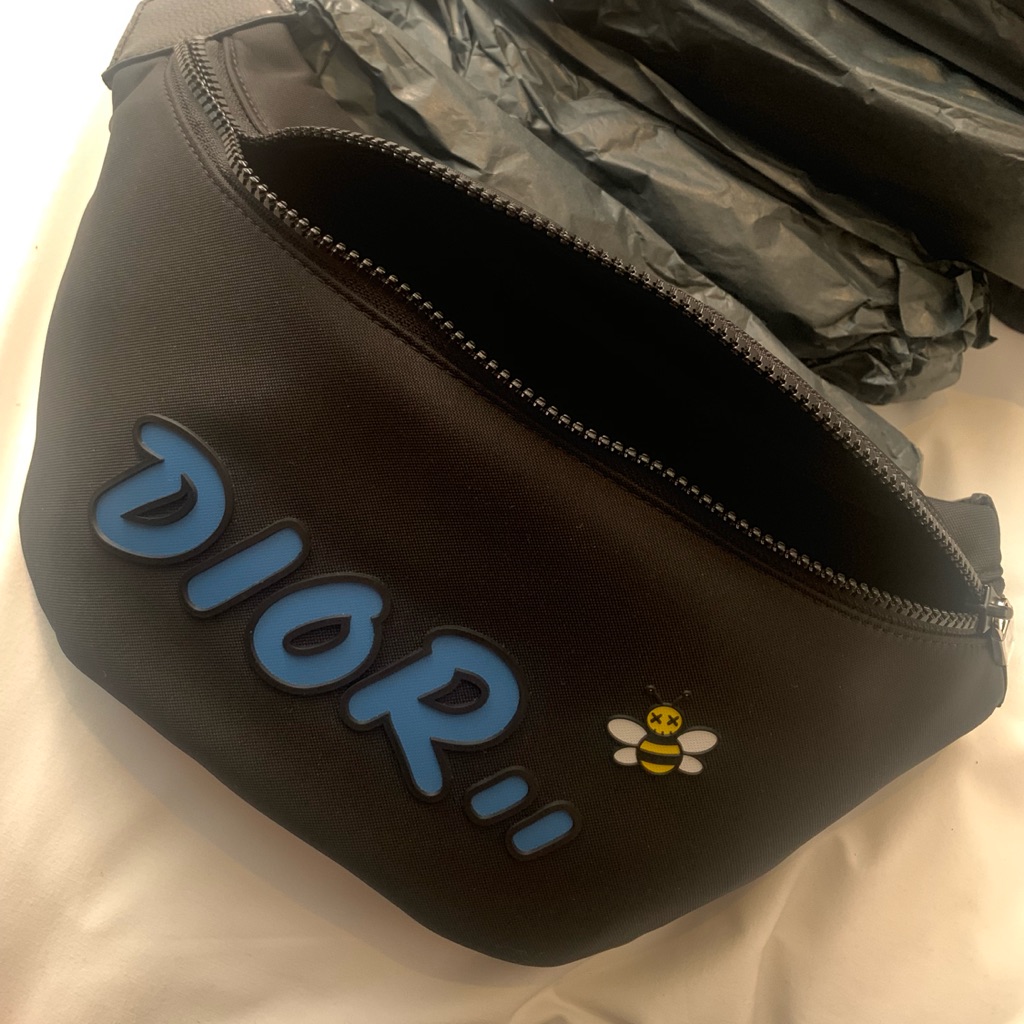 dior kaws waist bag