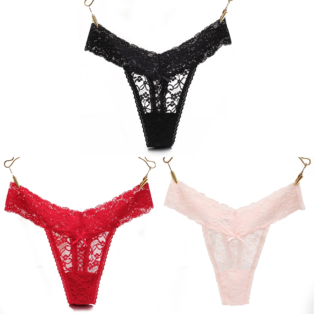 Thongs Seductive Low Waist Soft Comfortable Solid Erotic