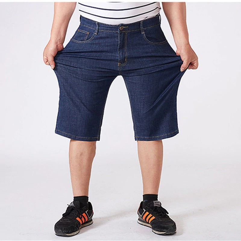 Selling Jeans Shorts Men High Waist Summer Loose Masculino Mens Homme Oversized Big Plus Size 48 50 52 54 56 Bermuda Birthday Gift Shopee Singapore