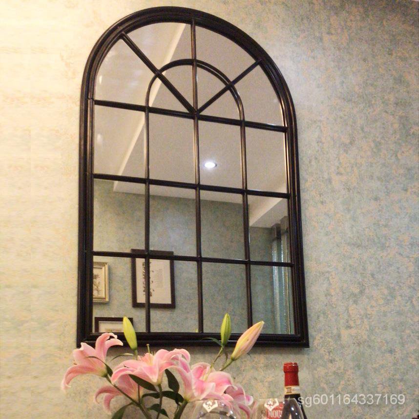 S Y Wall Decoration Hanging Frame, Fake Window With Mirror
