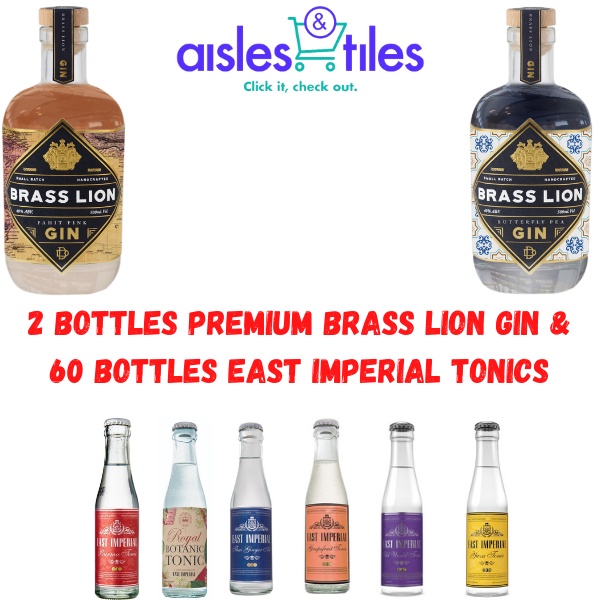 Brass Lion Deluxe Bundle (2x Brass Lion Gin Variety+ 2x 30 bottles East