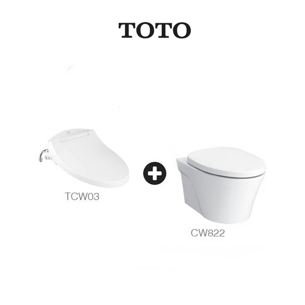 TOTO AVANTE Wall Hung Toilet Bowl CW822RJT2 with Eco-washer TCW03S SET ...