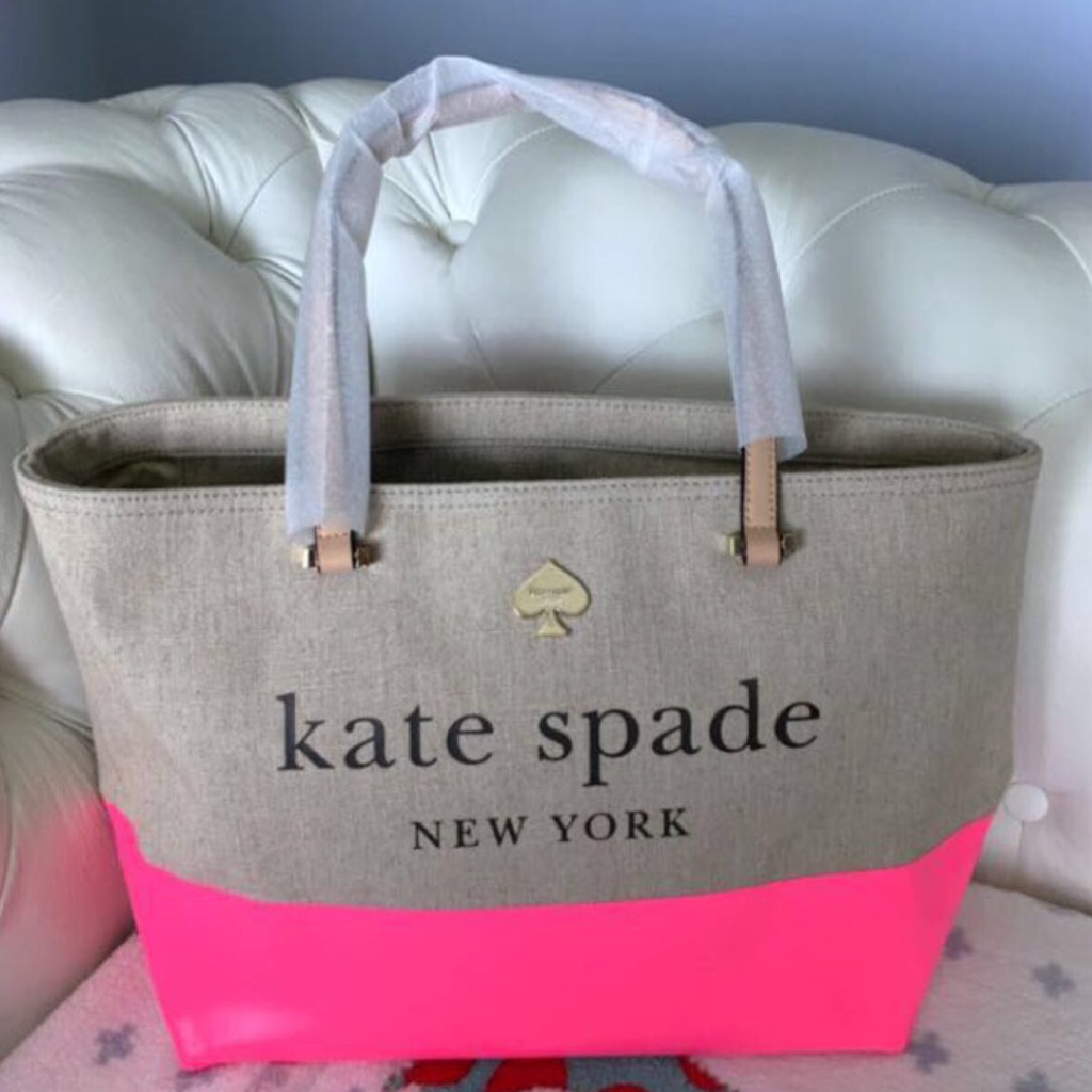 kate spade canvas tote bag