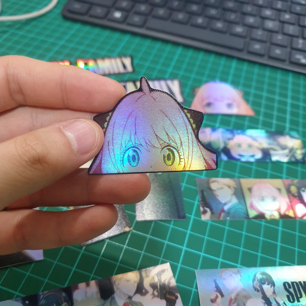 Anime Hologram Sticker PSH947 Spy x Family Anya Forger | Shopee Singapore