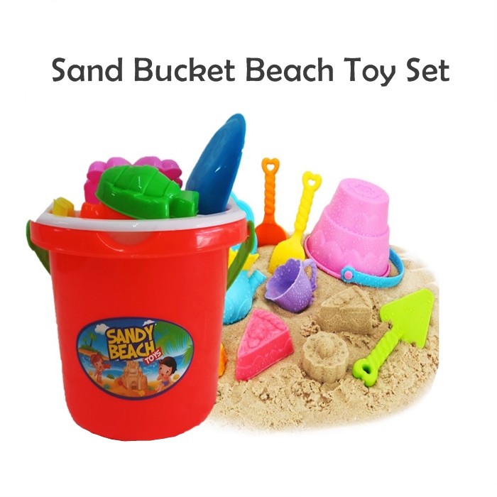 Sand Bucket Beach Toy Set | Shopee 