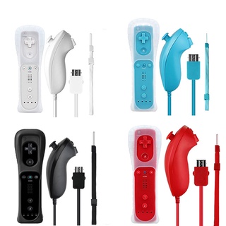 2 in 1 For Nintendo Wii Motion Plus Wireless Remote Controller For Nintend Wii Nunchuck Remote Controle Joystick Joypad