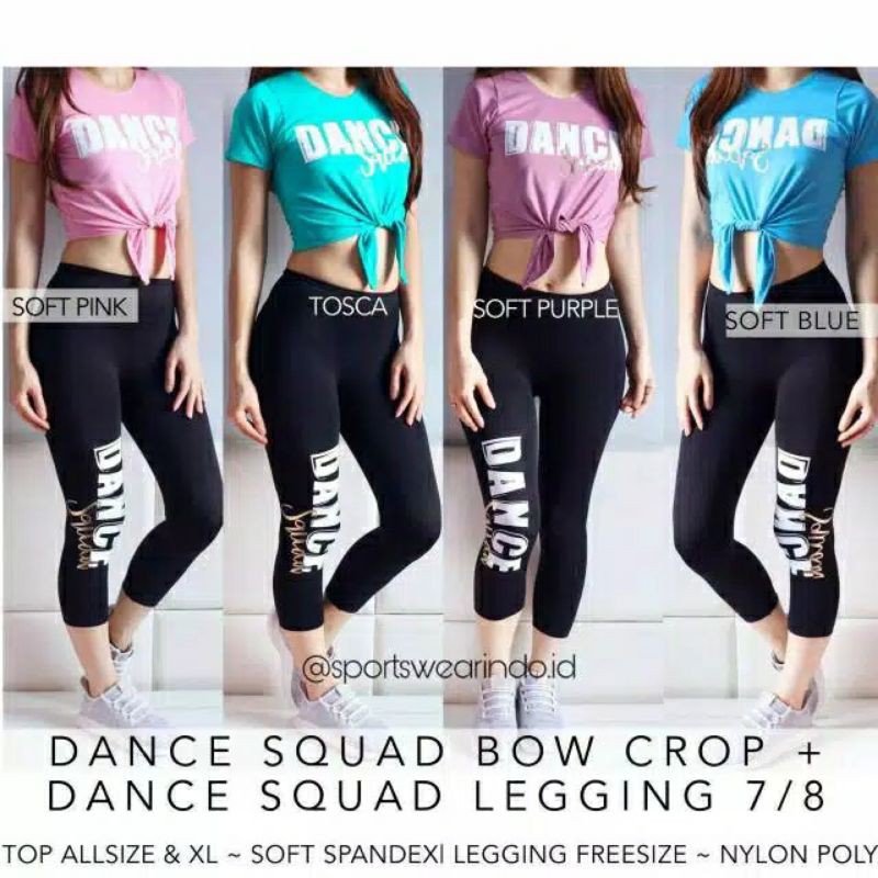dance crop top and leggings