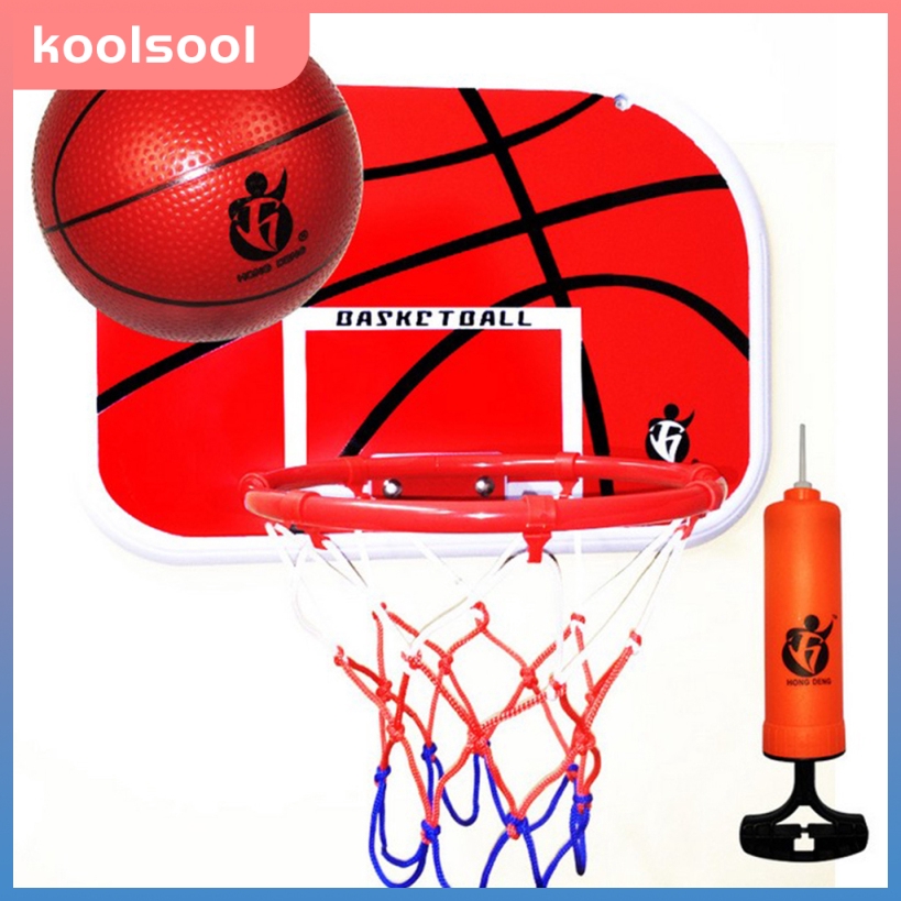 Basketball Toy Set for Kids Indoor Sports Equipment Net Hoop Ball D