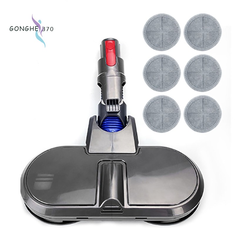 Vacuum Cleaner Electric Wet Dry Mop Head Replacement For Dyson V7 V8 V10 V11 With 6 Mops Cleaning Cloth Shopee Singapore