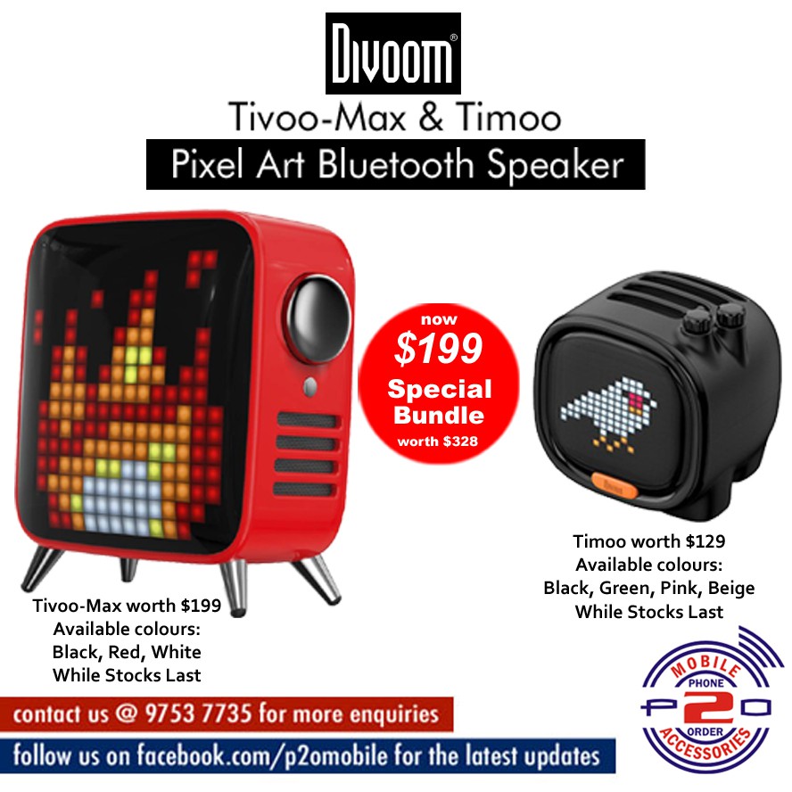 tivoo pixel art bluetooth speaker