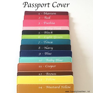 Luxther - Passport Cover / Passport Case / Passport Holder / Saffiano Leather