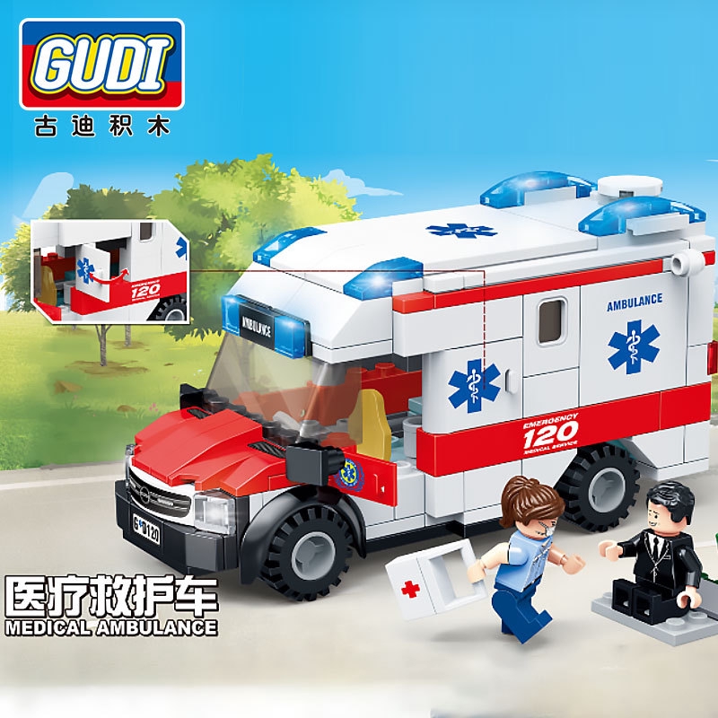 lego ambulance car