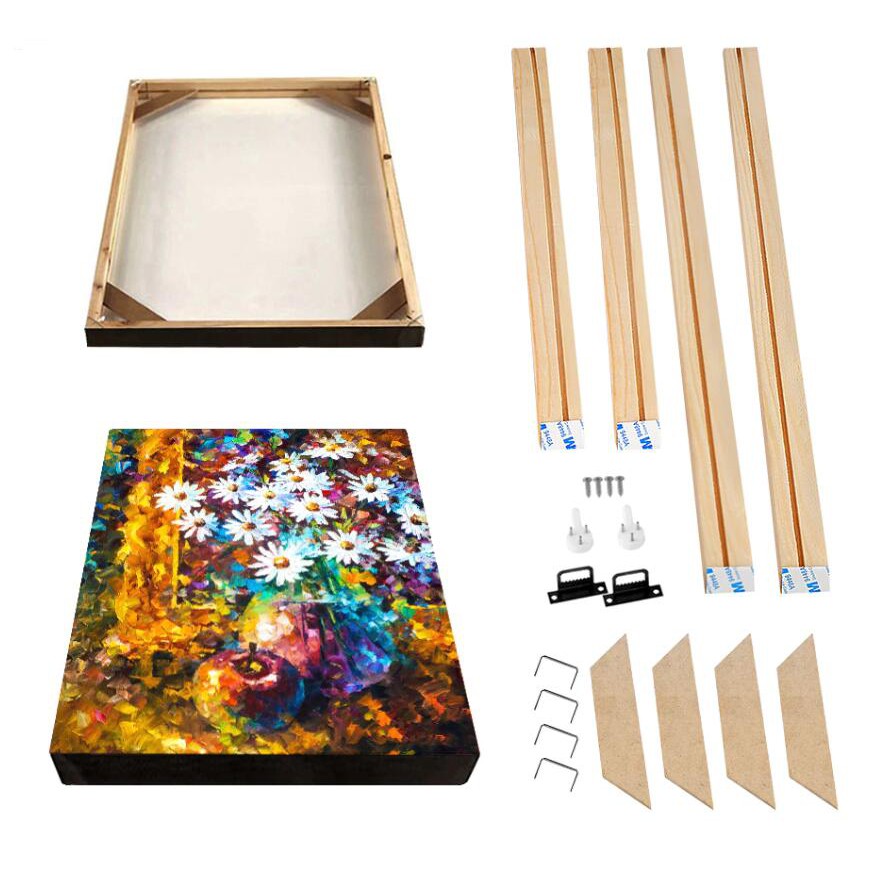DIY Natural Wood Frame for Canvas Painting Picture-40*50 ...