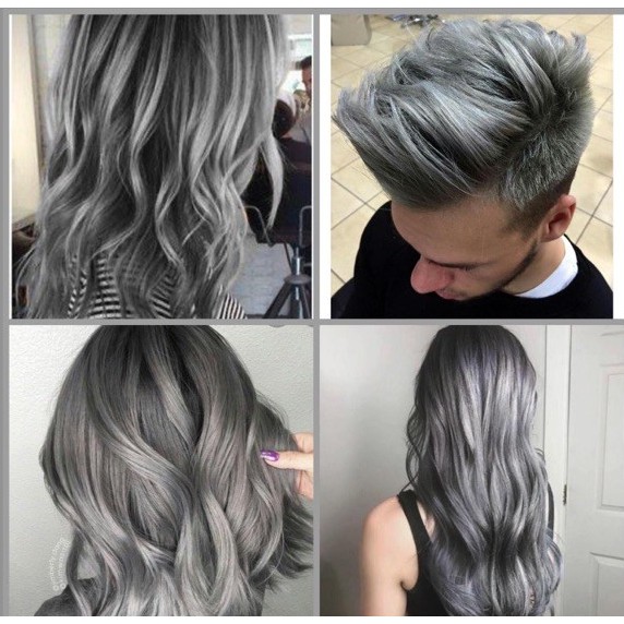 011 ash grey fruity hair color Gray Care Puree Fruit Acid Dye | Shopee  Singapore