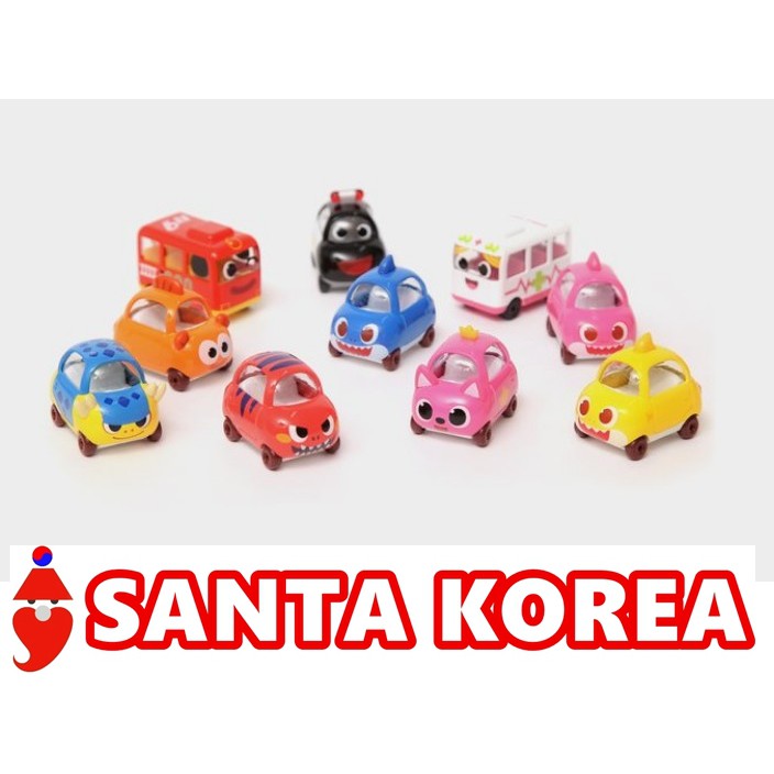 ☆Pinkfong☆Kamicar Mini Car Series Pinkfong, Daddy Shark, Mommy Shark