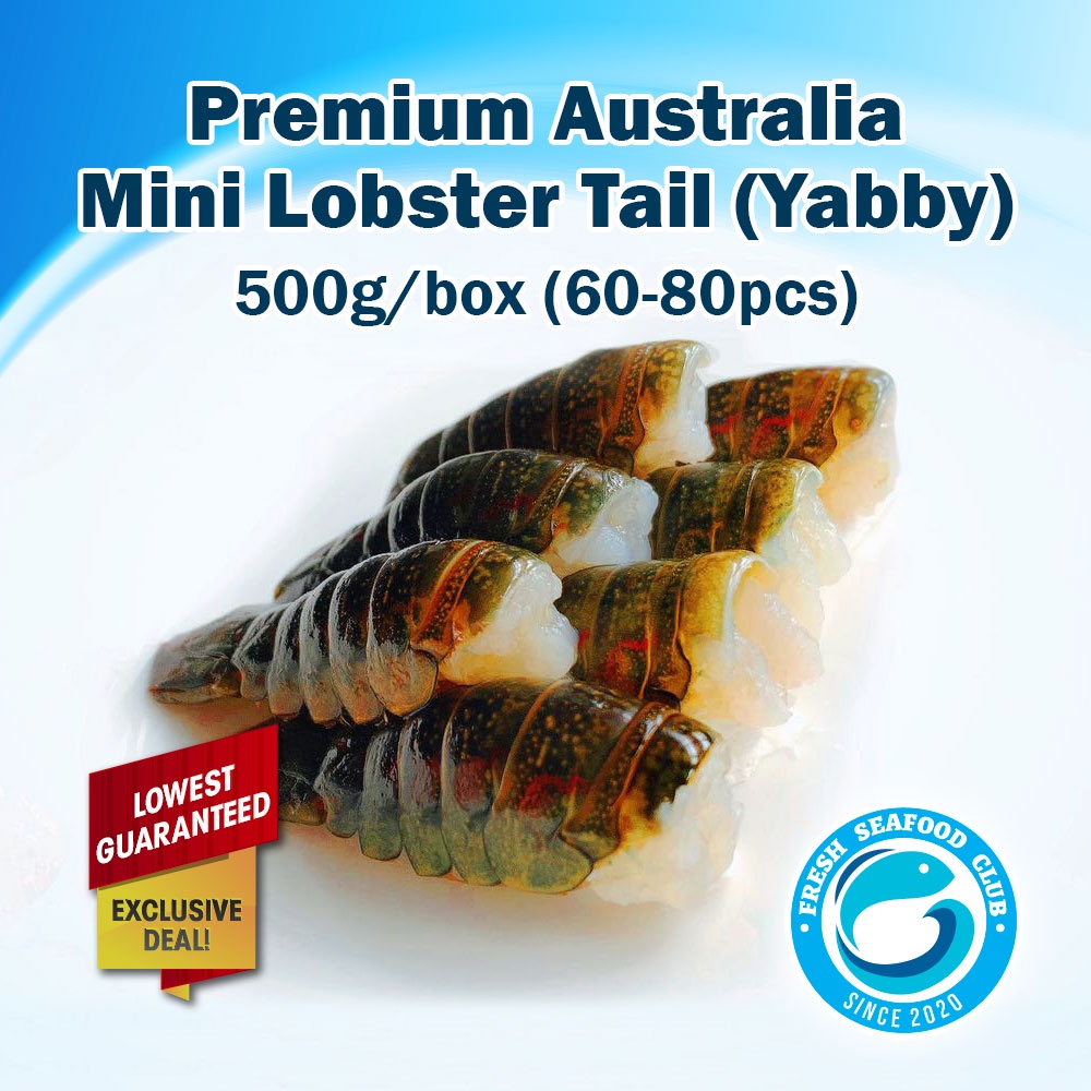 Premium Australia Mini Lobster Tail (Yabby) Gross Weight: 500g/box (60-80pcs)