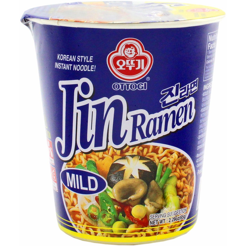 Ottogi Jin Ramen Mild Korean Instant Cup Noodles Bundles Of 6 Shopee Singapore