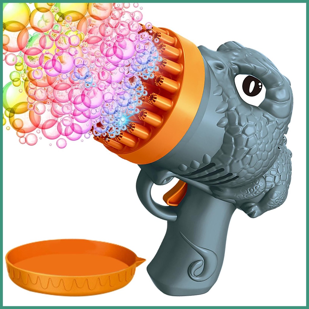 44 Holes Dinosaur Bubble Machine Dinosaur Shape Bubble Guns Maker for