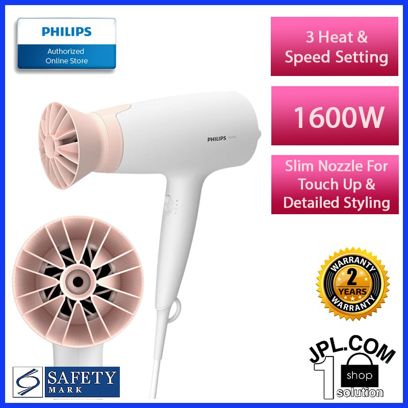 Philips 3000 Series ThermoProtect Hair Dryer BHD300/13 | Shopee Singapore