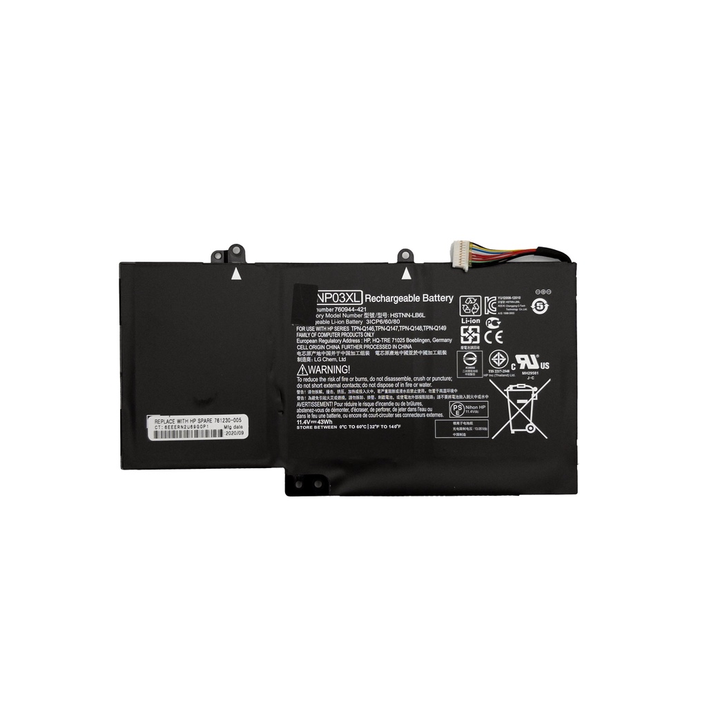 HP Envy X360 Pavilion X360 Battery (Battery Model NP03XL) Shopee