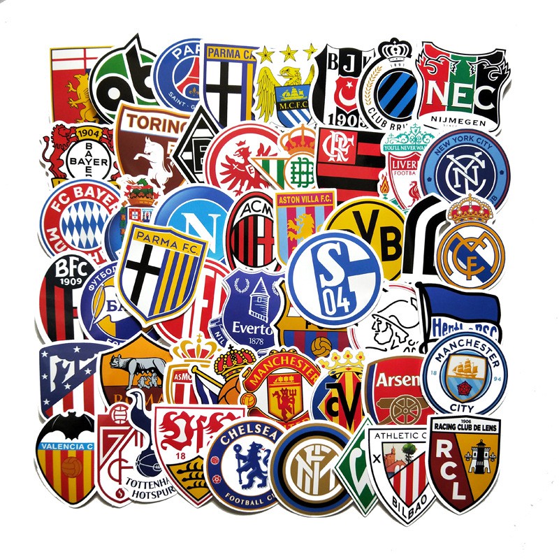 Real Madrid CF Premier League Soccer Teams Logo Sticker Football Club Sticker 
