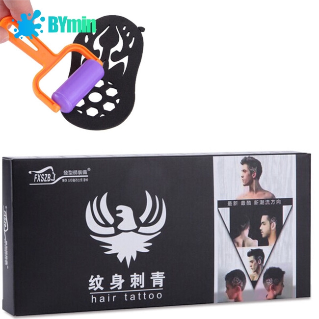 25 Pieces Set Of Men S Cool Diy Salon Hair Tattoo Template Mold