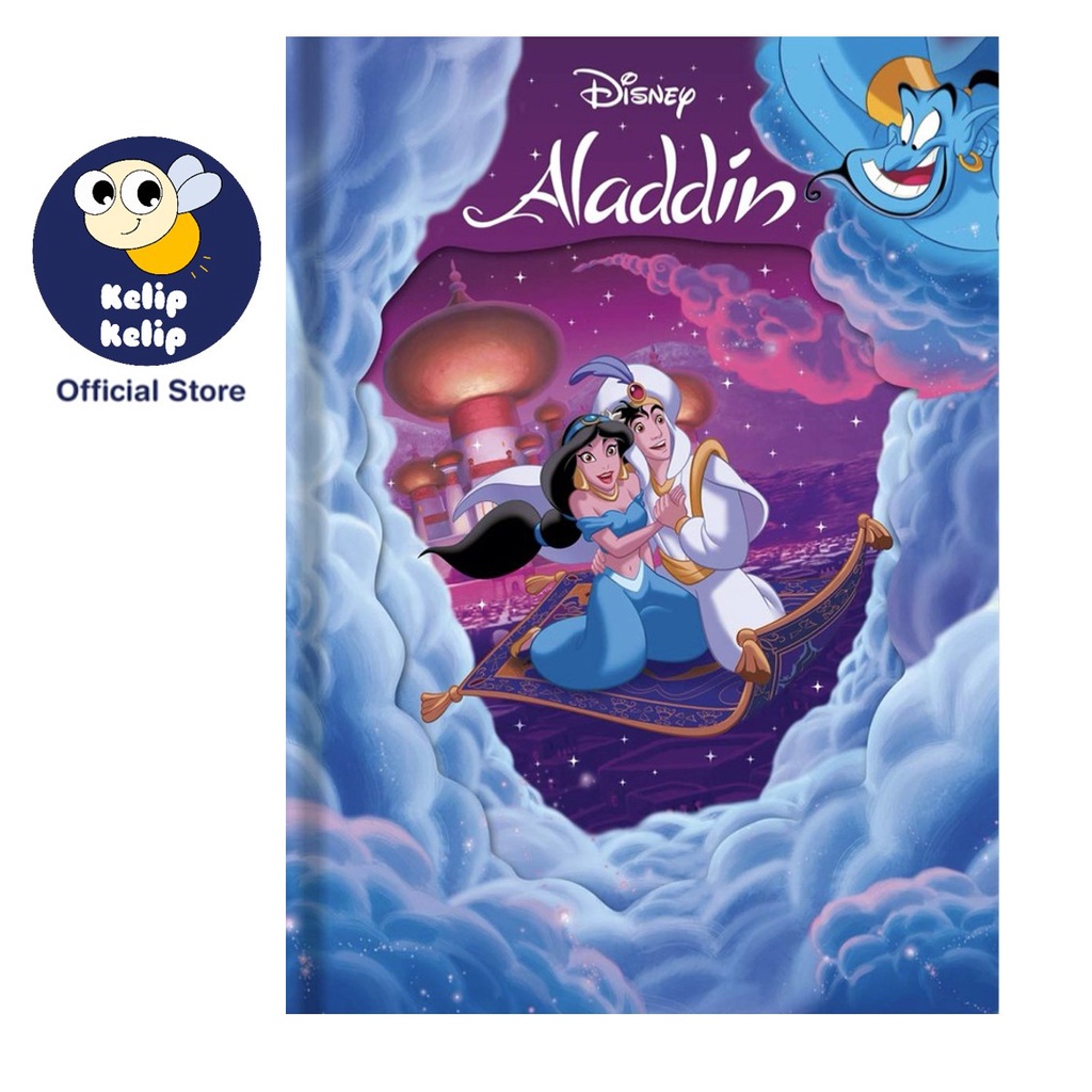 [Shop Malaysia] Aladdin Disney Magic Readers English Hardcover Storybook  for Kids with 3D lenticular cover