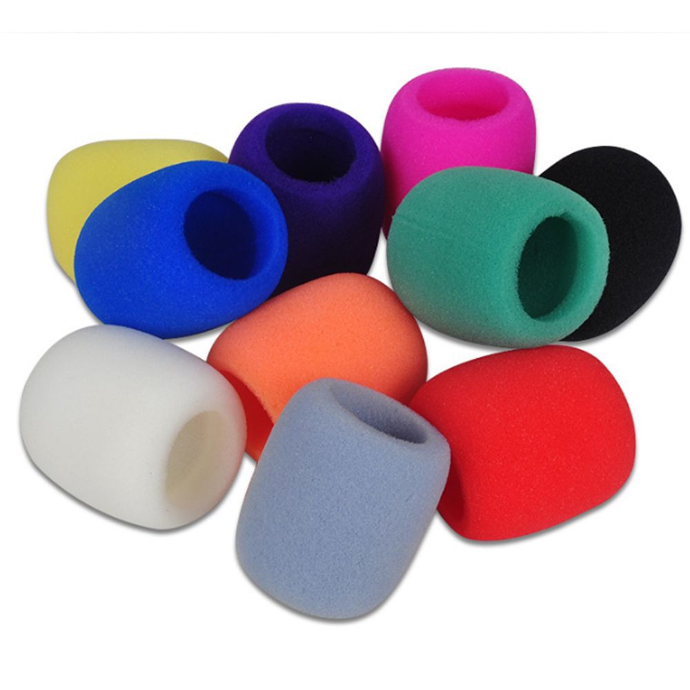 10PCS Karaoke Sponge DJ Foam Microphone Mic Cover Windscreen Shopee
