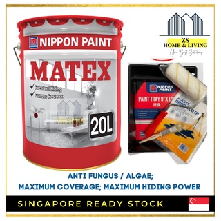BIG SALES!! Nippon Matex (All Matex Colours Available!) Wall & Ceiling 1L/ 7L / 20L Fast Delivery!