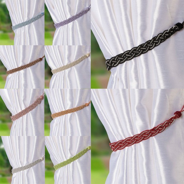 Braided Satin Rope Curtain Tie Backs Tiebacks Holdbacks For Home