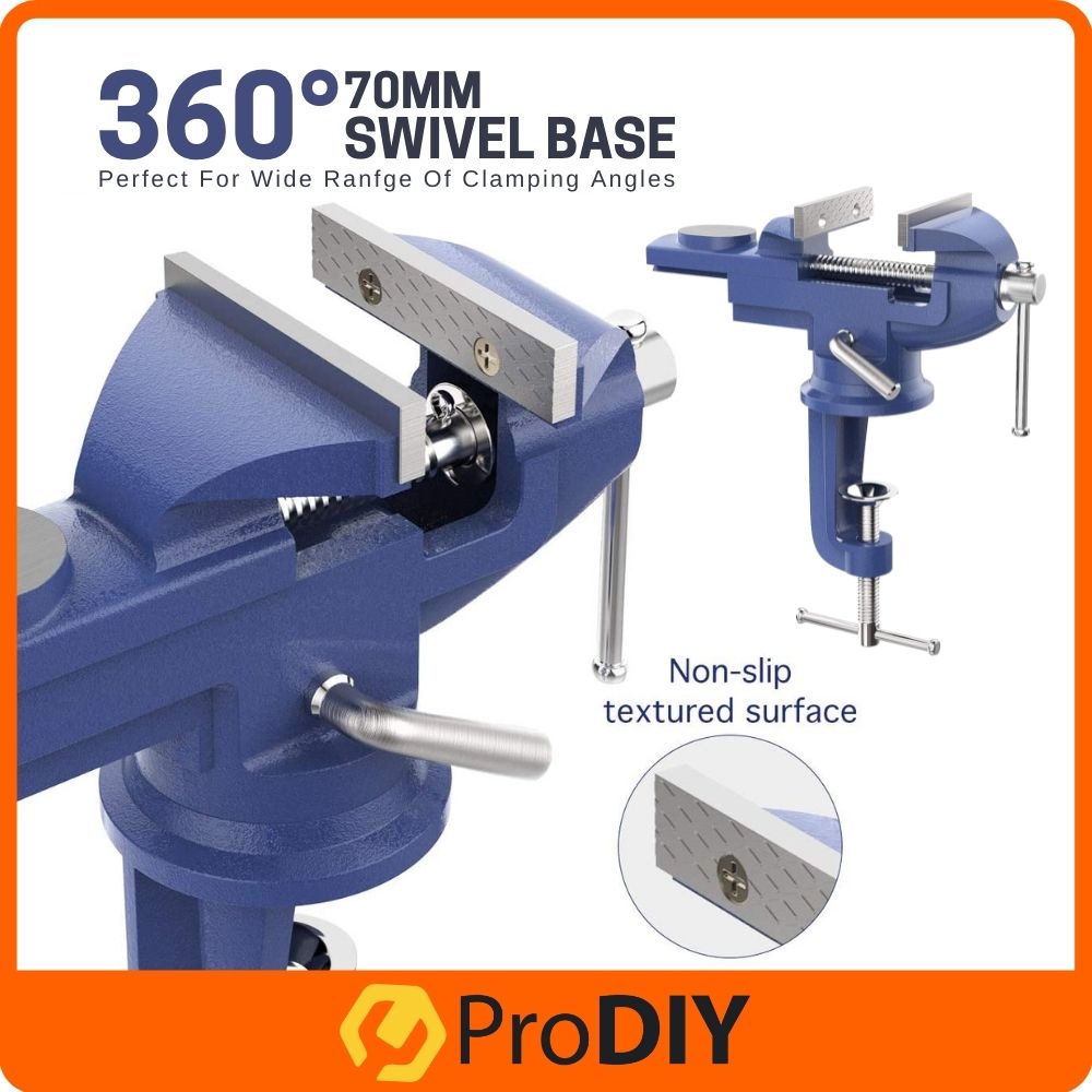 360 Degree Rotate Work Bench Vice Table Vise Heavy Duty Swivel Base Workshop Clamp Durable Jaw Bench Clamp Hand Tool