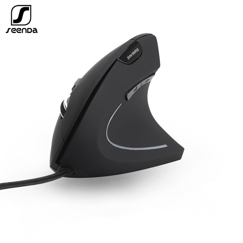 SeenDa Optical Vertical Mouse Wired Ergonomic Mice 3200DPI 7 Button