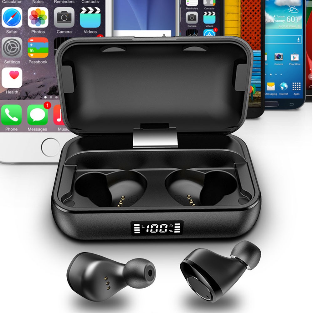 true wireless design bluetooth earbuds