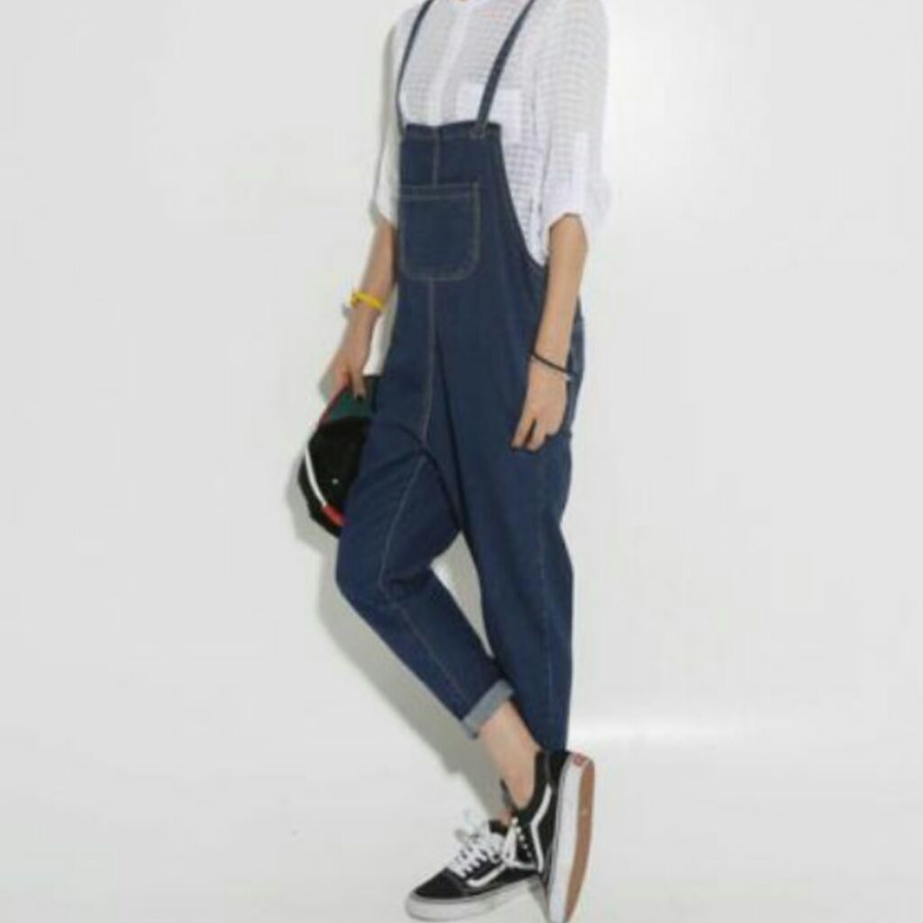 thin strap dungarees