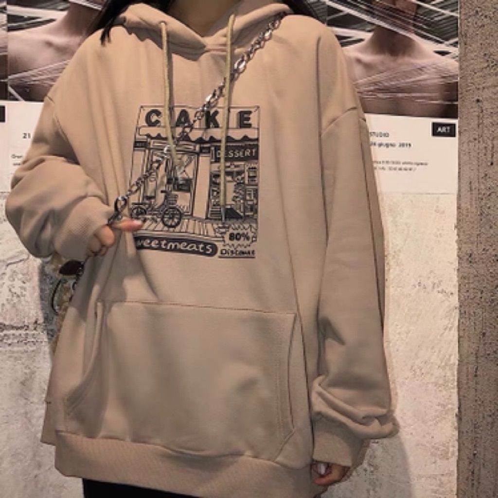 graphic oversized hoodie