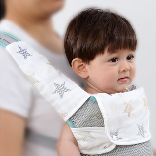 (3-Pc) 100% Muslin Cotton Baby Drool Pad and Bib Infant Teething Pads Baby Carrier Teething Pads Baby Carrier Pads #3