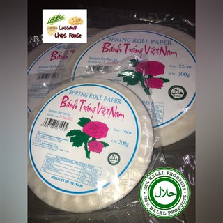 Shop Malaysia 22cm Halal Kulit Popia Vietnam Roll Rice Paper Shopee Singapore