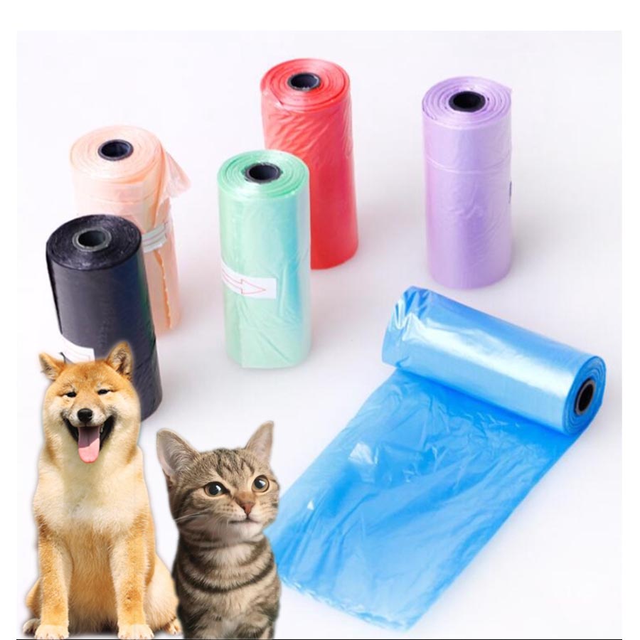 【Tokeblu】(5 Roll) Disposable Pet Garbage Bag Picking Up Poop Bags for Pet Cleaning Hygiene Products Biodegradable and environmentally friendly