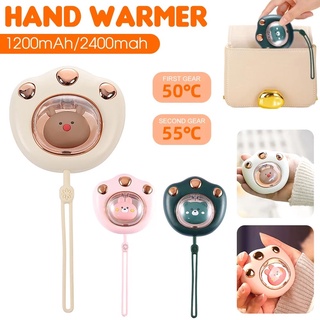 Electric Hand Warmer Cat Paw Hand Warmer Portable LED Heater Student Rechargeable Heating Cartoon Mini Paw Warms Baby