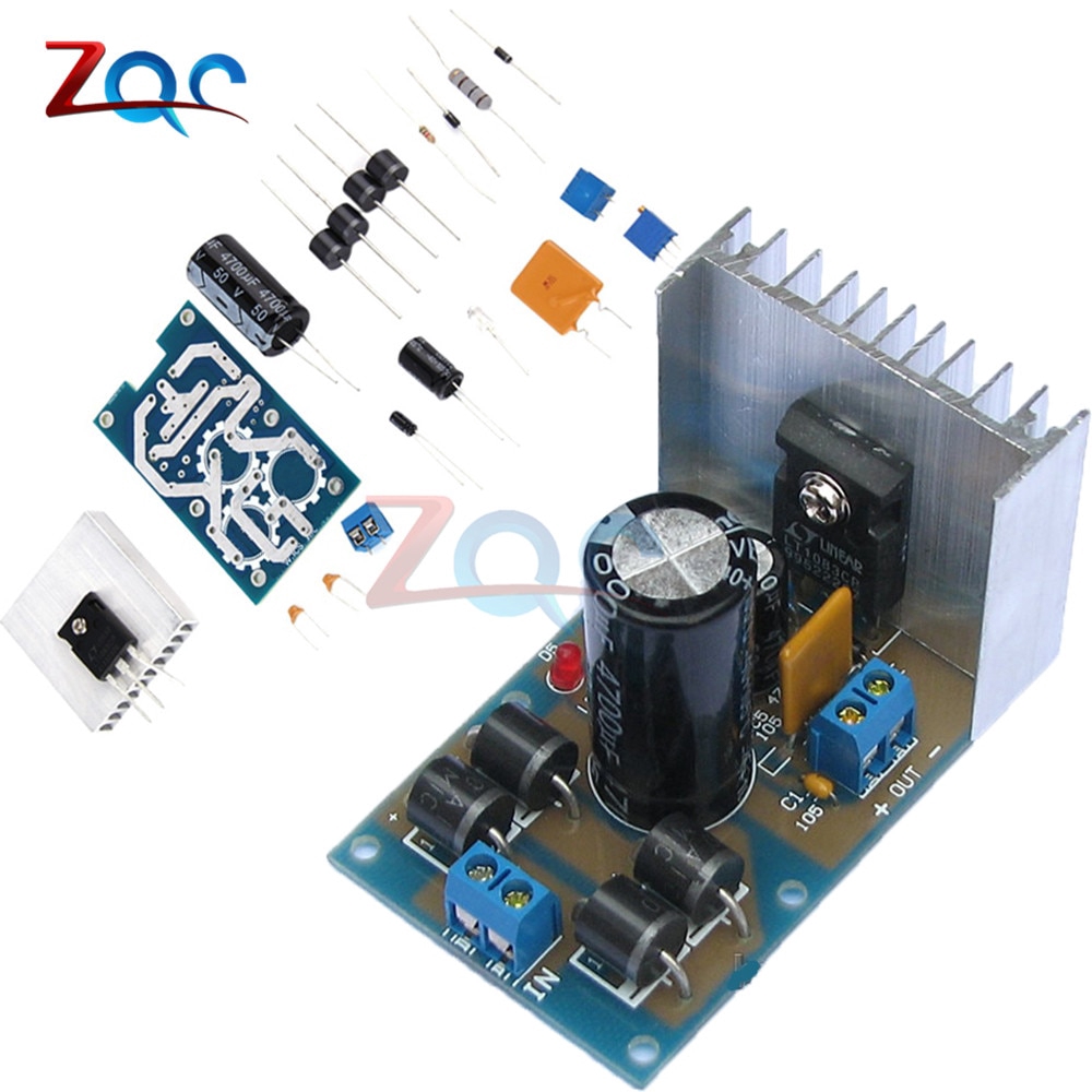 LT1083 Adjustable Regulated Power Supply Module Parts and Components