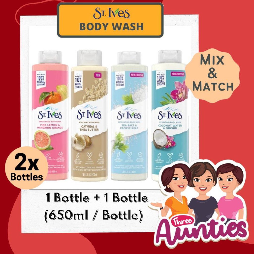 ST IVES Body Wash 650ml Shopee Singapore