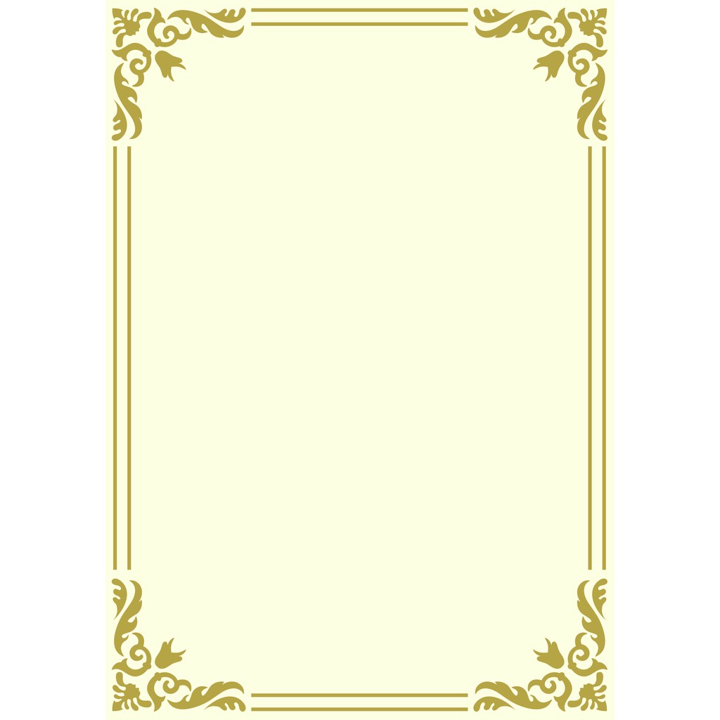Shop Malaysia Kertas Sijil Certificate Paper With Gold Offset Printing Unique Border 100 50 10 Shopee Singapore